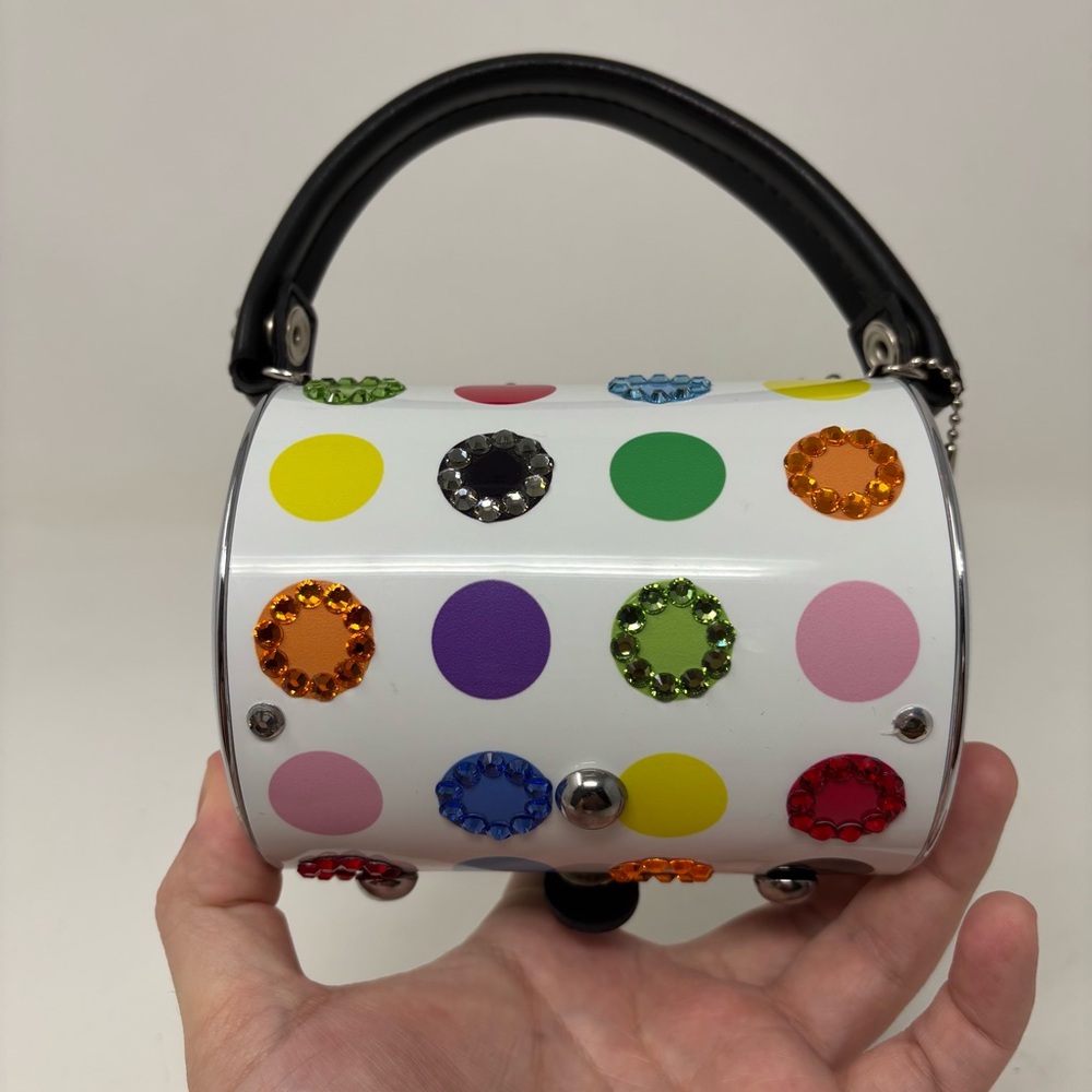 Little Earth Metal Embellished Crystals Handbag Clutch Purse - Picture 7 of 12